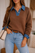 Sweater Renata Cuello Denim 🤎